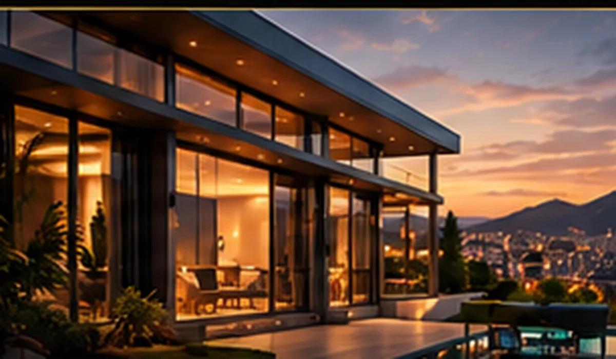 Casa de fachada luxuosa